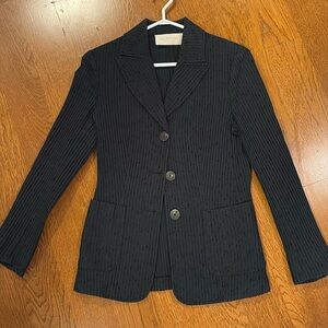 Black textured Valentino Roma dress jacket
